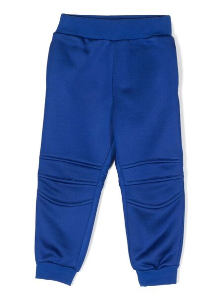  Balmain Kids Ribbed-panel Joggers - Blue 