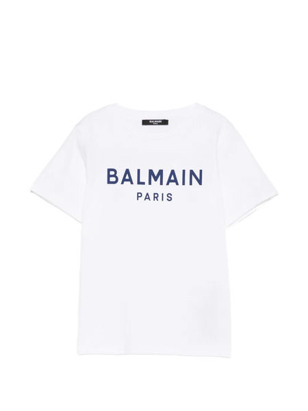  Balmain Kids Round-neck T-shirt - White 