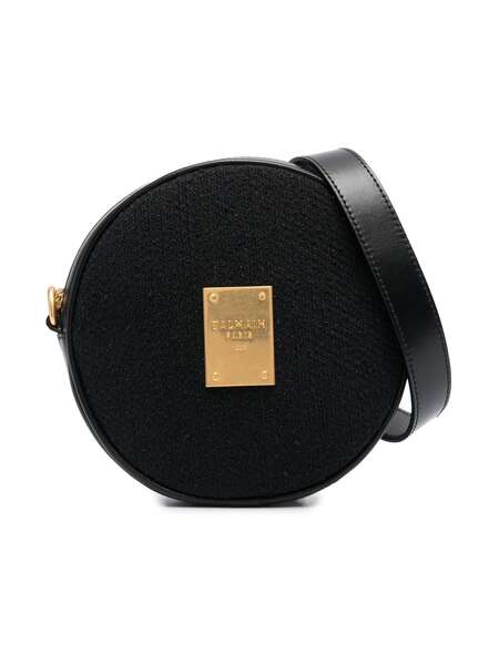  Balmain Kids Round-shape Shoulder Bag - Black 