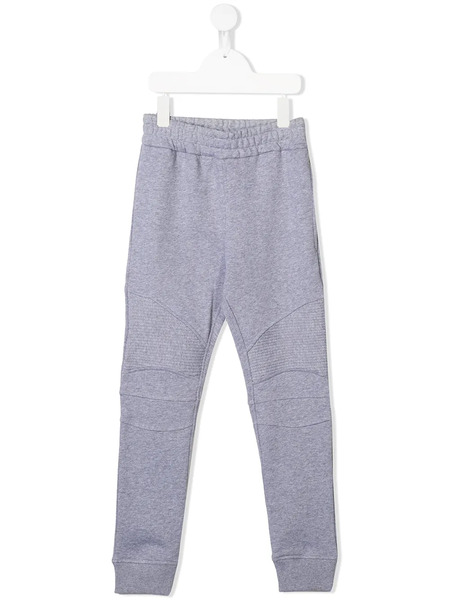  Balmain Kids Stitched Panel Track Pants - Grey 