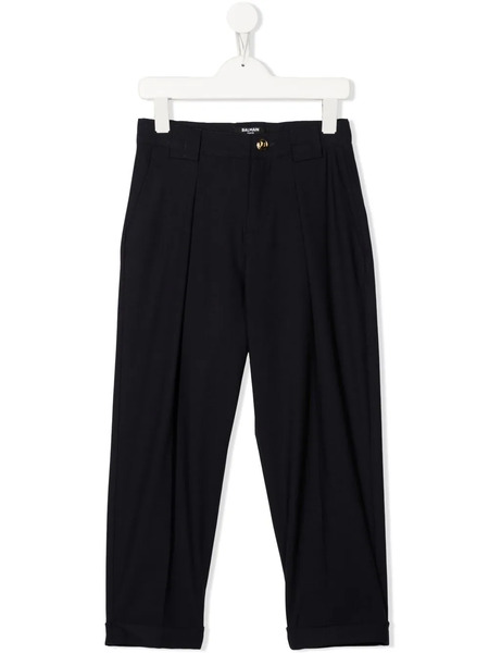  Balmain Kids Straight-leg Trousers - Blue 