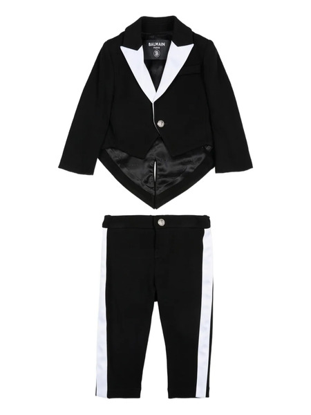  Balmain Kids Two-tone Suit - Black 