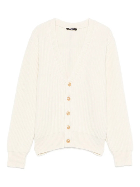  Balmain Kids V-neck Cardigan - White 