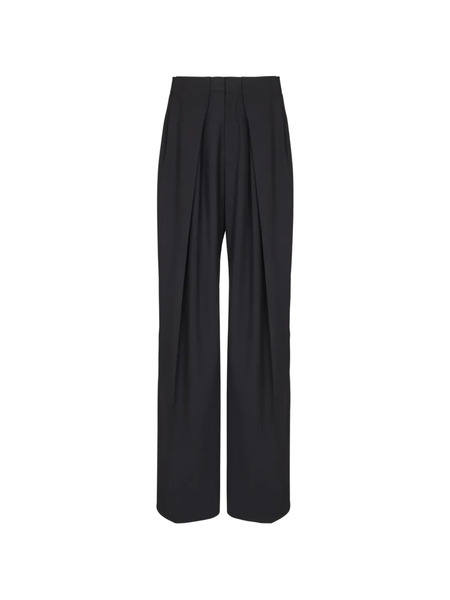  Balmain Knife-pleats Tailored Trousers - Black 
