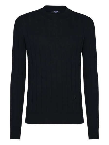  Balmain Knitted Jumper - Blue 
