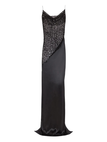  Balmain Lace-embellished Dress - Black 