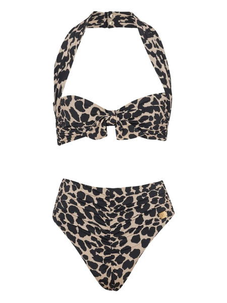 Balmain Leopard-print Bikini - Neutrals 