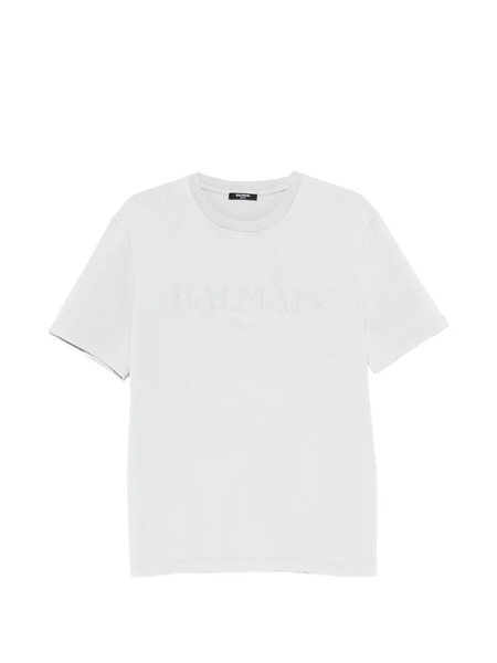  Balmain Logo-embroidered T-shirt - Grey 