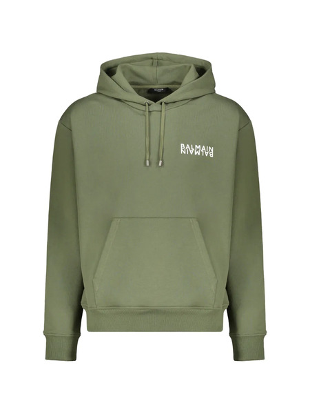  Balmain Logo Hoodie - Green 
