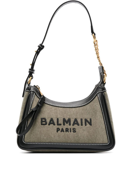  Balmain Logo-print B-army Shoulder Bag - Green 