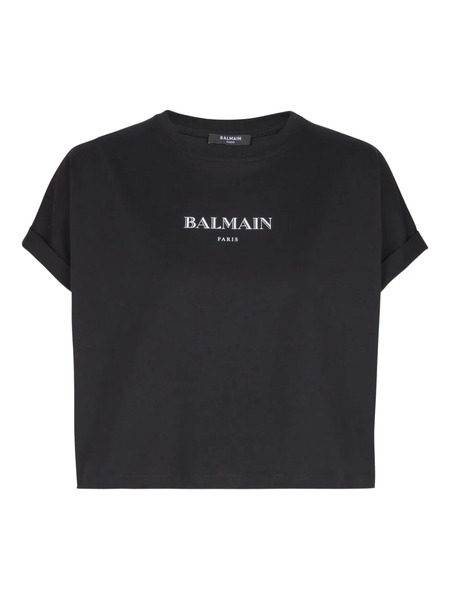  Balmain Logo-print Short-sleeve T-shirt - Black 