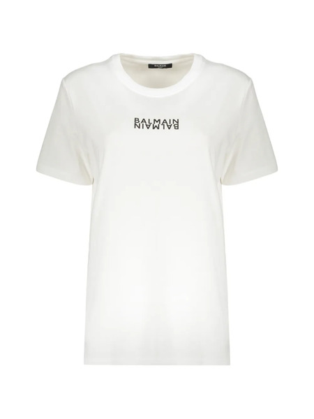  Balmain Logo Short-sleeve T-shirt - White 