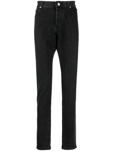  Balmain Mid-rise Straight-leg Jeans - Black 