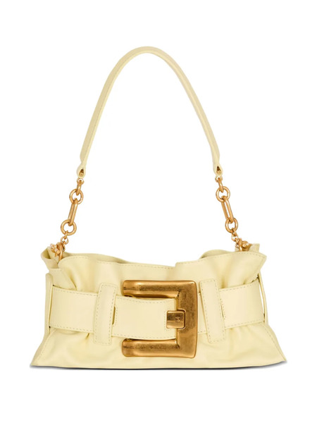  Balmain Mini Anthem Clutch Bag - Neutrals 