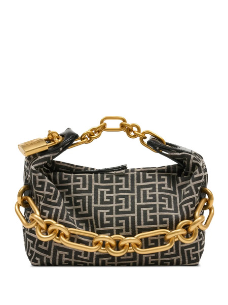  Balmain Mini Sync Chain Tote Bag - Black 