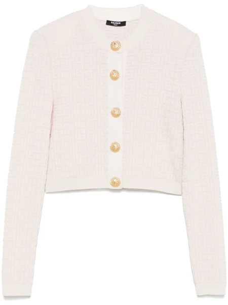  Balmain Pb Labyrinth Cardigan - Pink 