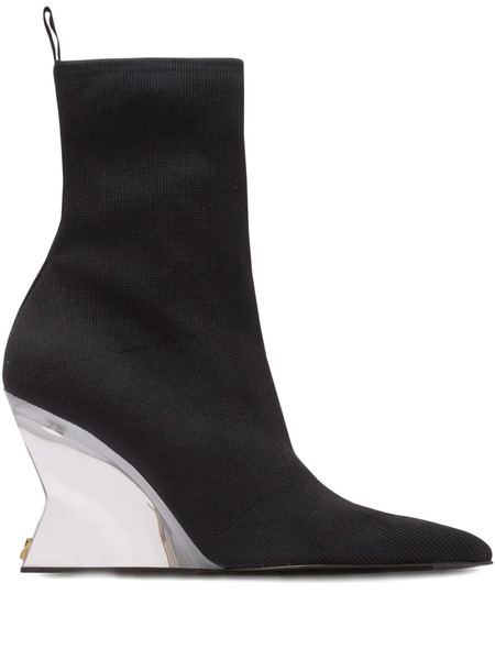  Balmain Pointed-toe Ankle Boots - Black 
