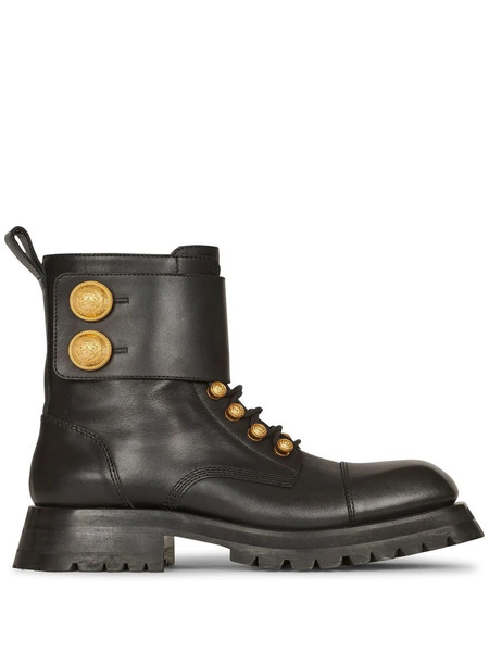  Balmain Ranger Army Ankle Boots - Black 