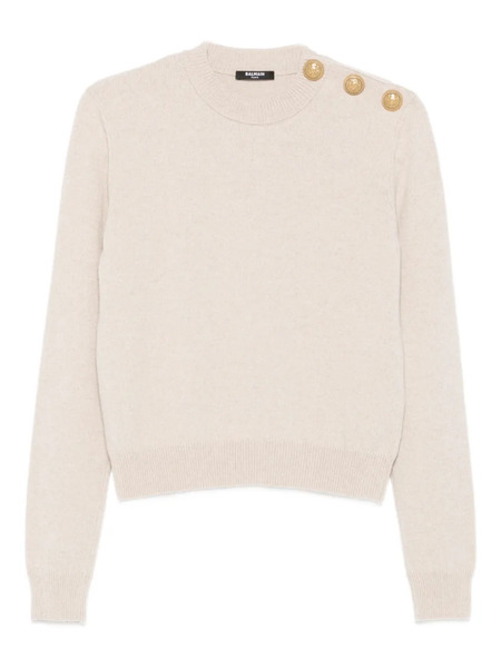  Balmain Ribbed Sweater - Neutrals 