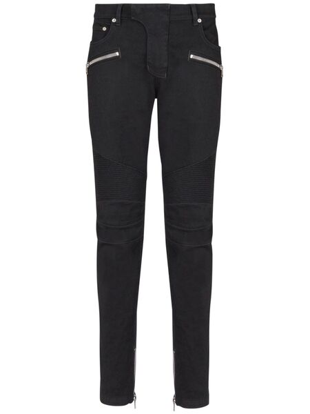  Balmain Slim-fit Biker Jeans - Black 