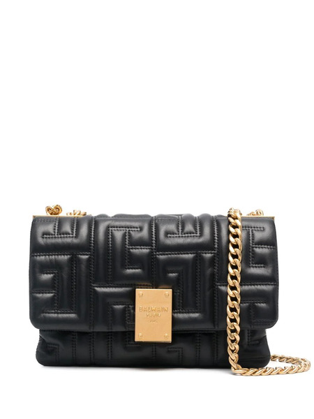  Balmain Small 1945 Quilted Shoulder Bag - Black 