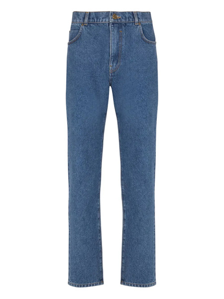  Balmain Straight-cut Cotton Jeans - Blue 