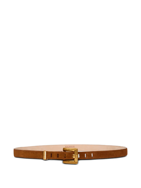  Balmain Suede Belt - Green 