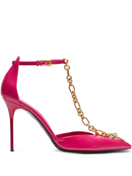  Balmain Sync Shiny Pointed-toe Pumps - Pink 