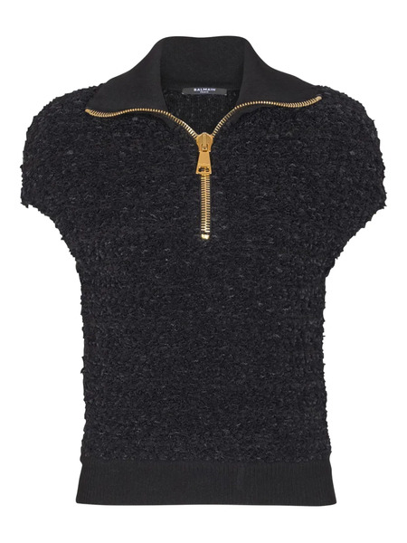  Balmain Tweed Top - Black 