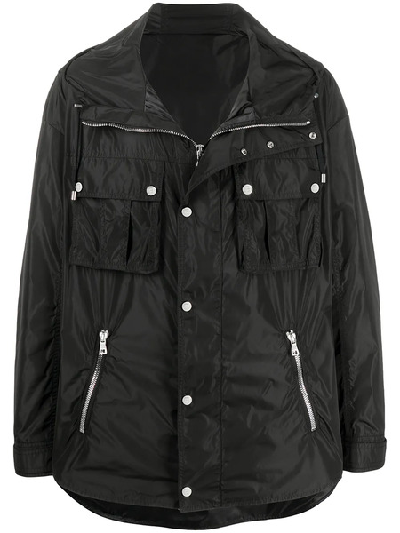  Balmain Zip-front Drawstring Jacket - Black 