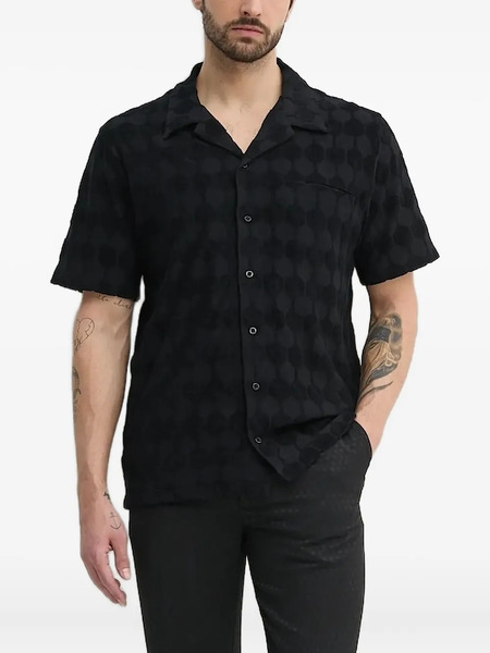  Balr. Textured Geometric Shirt - Black 