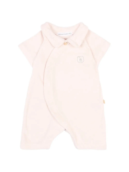  Bamboom Bear-detail Romper - Pink 