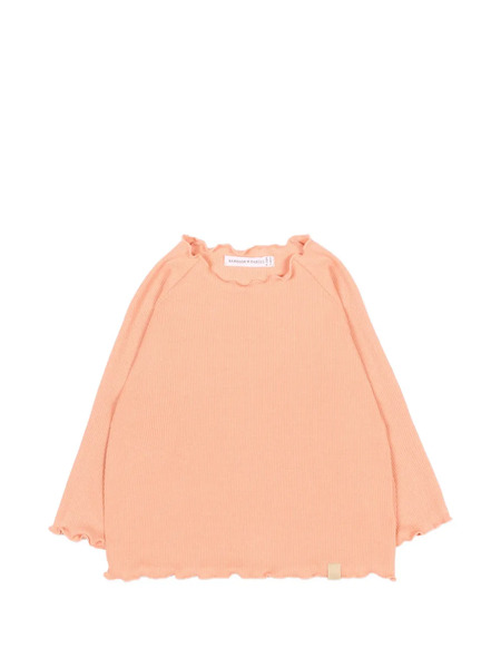  Bamboom Ruffled Long-sleeves T-shirt - Orange 