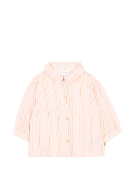  Bamboom Striped Long-sleeves Top - Pink 