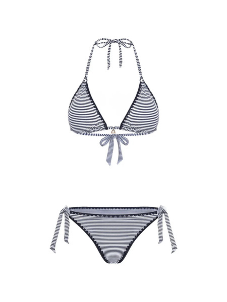  Banana Moon Striped Bikini - Blue 