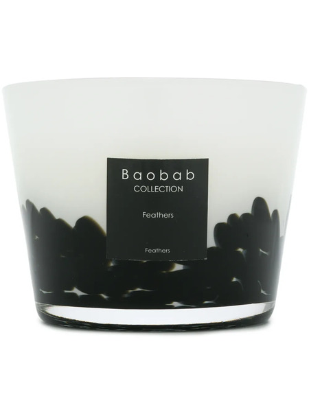  Baobab Collection Feathers Scented Candle (500g) - Black 
