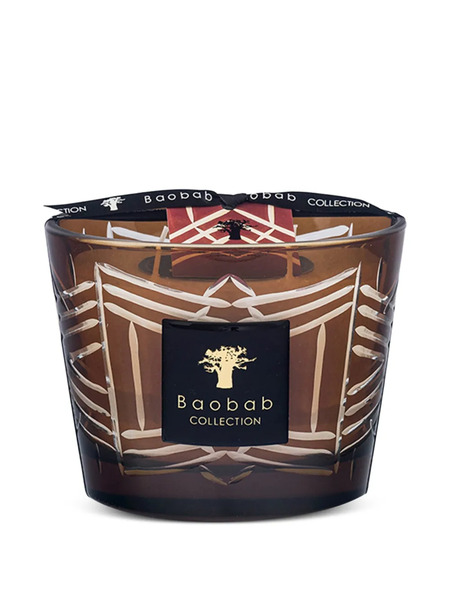  Baobab Collection Fontenay Geometric-print Candle - Brown 