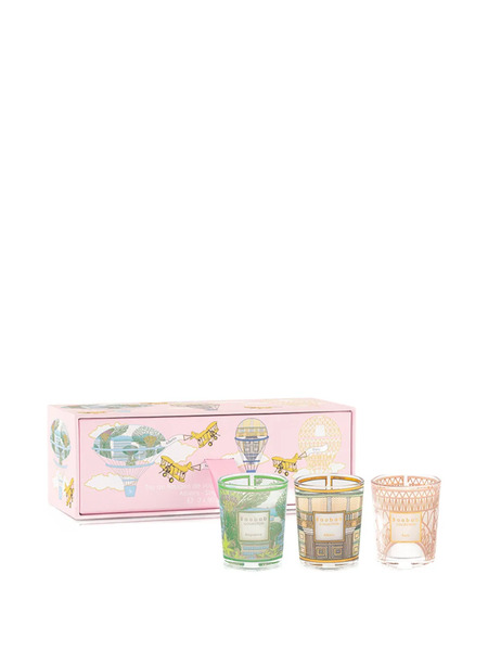 Baobab Collection Travel Trio Box Candles - Pink 