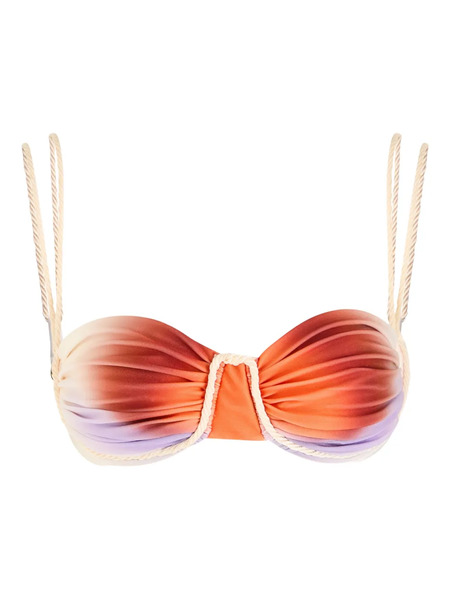  Baobab Lua Twisted Rope-strap Bikini Top - Orange 