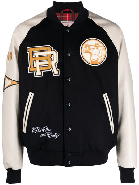 Baracuta Patch-detail Bomber Jacket - Blue 