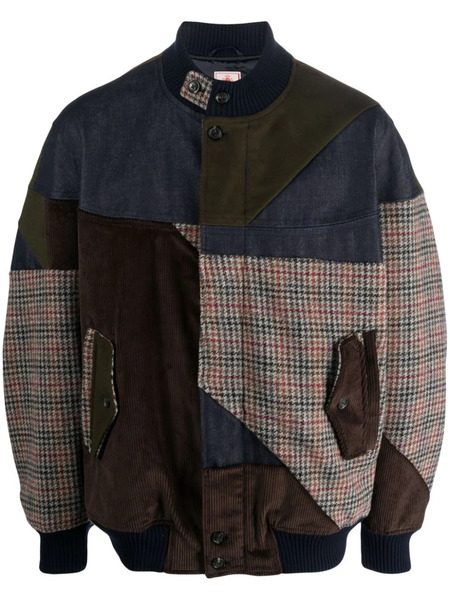  Baracuta Patchwork-design Bomber Jacket - Green 