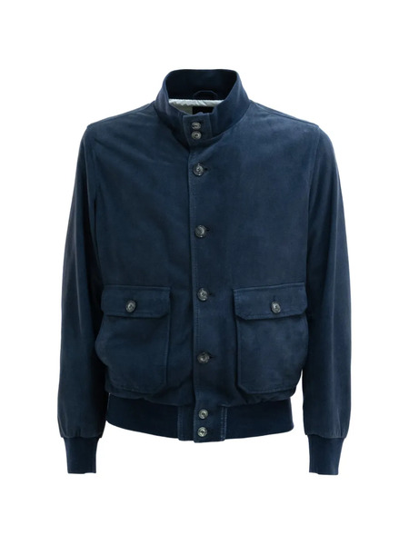  Barba Button Pocket Jacket - Blue 