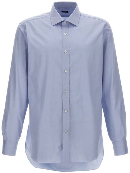  Barba Cotton Shirt - Blue 