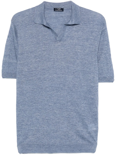  Barba Fine-knit T-shirt - Blue 