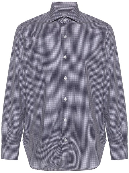  Barba Graphic-print Shirt - Blue 