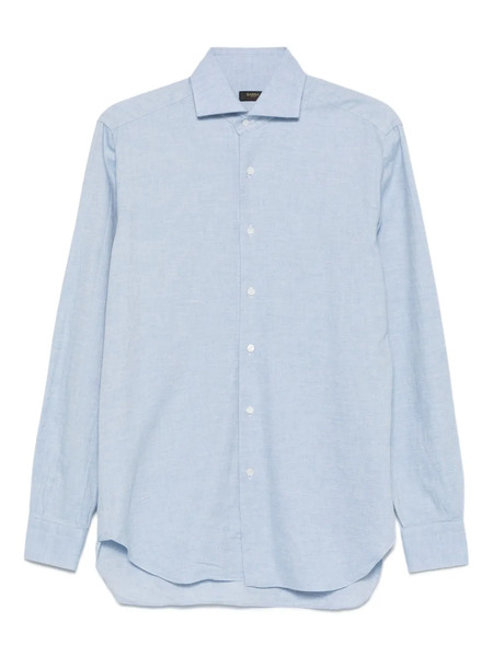  Barba Long-sleeve Button-up Shirt - Blue 