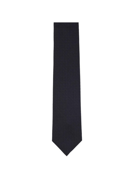  Barba Patterned Tie - Blue 