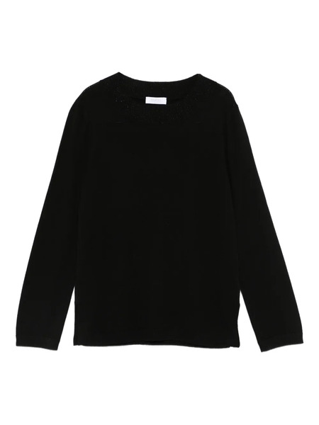  Barba Round-neck Ribbed-knit Jumper - Black 