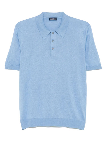  Barba Silk Polo Shirt - Blue 