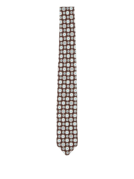  Barba Barba Silk Tie - Brown 